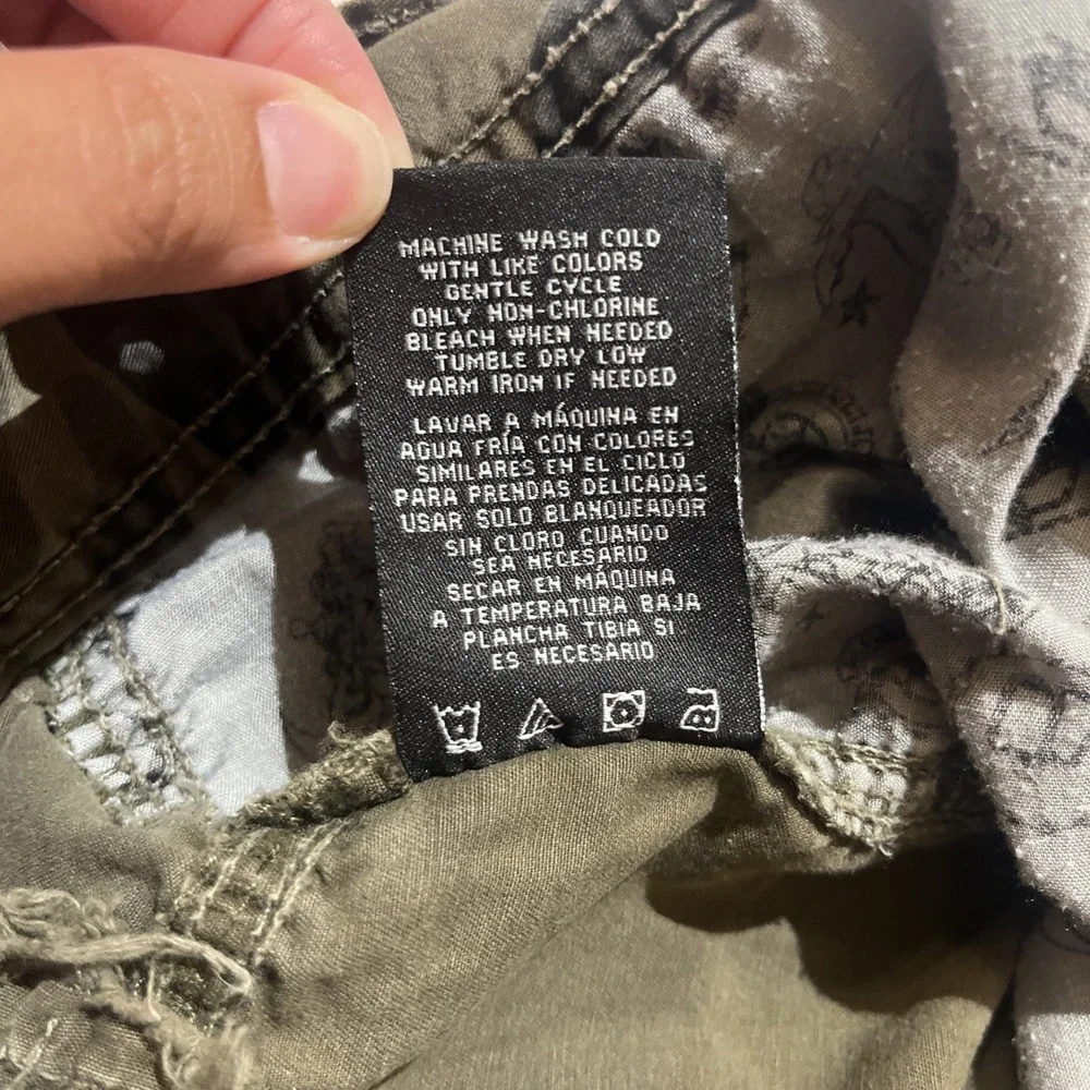 Twice Cargo Shorts Men's 32 Camo Twoce baggy Y2K era multi pocket tactical